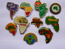 10 Pin S CONTINENT AFRICAIN Different - Villes