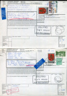 "FINNLAND" 1974, 2 Auslands-Paketkarten In Die Schweiz, Frankaturen ! (L2050) - Covers & Documents