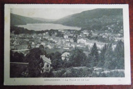 Cpa Gérardmer ; La Ville Et Le Lac - Gerardmer