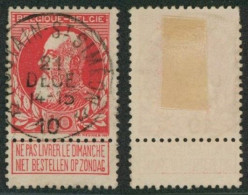 Grosse Barbe - N°74 Obl Relais "Houtain-st-siméon" - 1905 Breiter Bart