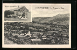 AK Schwarzenberg Im Bregenzer Wald, Gasthof Zum Adler, Ortsansicht Mit Kirche  - Other & Unclassified
