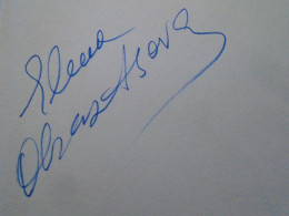 D203345  Signature -Autograph  -  Elena Vasilyevna Obraztsova - Russian Mezzo-soprano - Opera  1981 - Cantanti E Musicisti