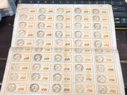 Vietnam South Sheet Stamps Before 1975(0$03 Wedge Overprint) 1 Pcs 50 Stamps Quality Good - Verzamelingen