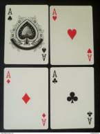 Set Of 4 Pcs. Dester Beer  Single Playing Card - Ace Of Spades, Hearts, Clubs, Diamonds (#97) - Barajas De Naipe