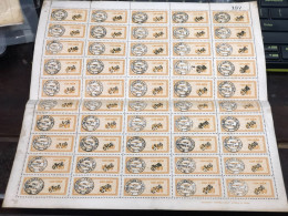 Vietnam South Sheet Stamps Before 1975(0$06 Wedge Overprint) 1 Pcs 50 Stamps Quality Good - Verzamelingen