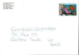 'Australia Cover Fish St Michael''s School To Carlton' - Lettres & Documents