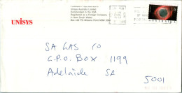 Australia Cover Nebula Cosmos Unisys To Adelaide - Lettres & Documents