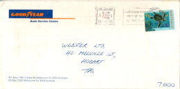 Australia Cover Turtle Good Year Auto Service Centre To Hobart - Storia Postale