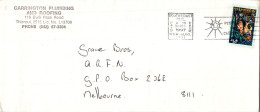 Australia Cover Quoll Carrington Plumbing  To Melbourne - Cartas & Documentos