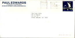 Australia Cover Joint Issue Paul Edwards Adelaide To Park Holme - Cartas & Documentos