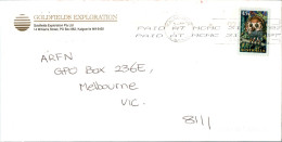 Australia Cover Owl Goldfields Exploration  To Melbourne - Cartas & Documentos