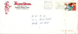 Australia Cover Crawfish Mouser Drum Famous Chinese Food Restaurant - Cartas & Documentos