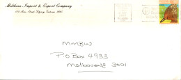 Australia Cover Echidna Melthina Import & Export  To Melbourne - Lettres & Documents