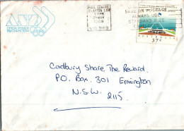 Australia Cover Canberra Olympic Team To Ermington Los Angeles 1984 - Lettres & Documents