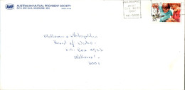 Australia Cover Crawfish Australian Mutual Provident Society To Melbourne - Lettres & Documents