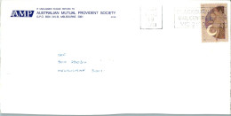 Australia Cover Angel AMP Australian Mutual Provident Society  To Melbourne - Covers & Documents
