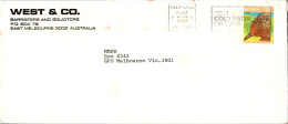 Australia Cover Echidna West & Co  To Melbourne - Lettres & Documents