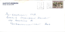 Australia Cover Angel Rotary Club Of Broadmeadows To  To Melbourne - Lettres & Documents