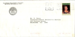 'Australia Cover Queen Elizabeth Australian Stamp Dealers'' Association  To Melbourne' - Cartas & Documentos