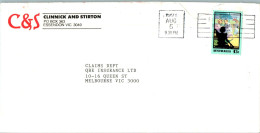 Australia Cover Radio C1s Clinnick And Stirton  To Melbourne - Brieven En Documenten