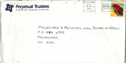 Australia Cover Rosella Parto Perpetual Trustees  To Melbourne - Briefe U. Dokumente