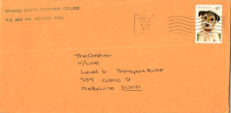 Australia Cover Dog Bendigo Senior Secondary College  To Melbourne - Lettres & Documents