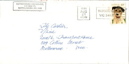 Australia Cover Dog Maryborough High School  To Melbourne - Lettres & Documents