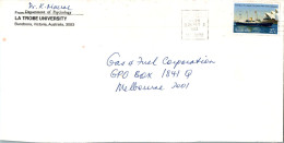 Australia Cover HMY Britannia La Trobe University  To Melbourne - Cartas & Documentos