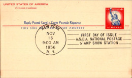 US Postal Stationery 4c Statue Of Liberty FDC New York ASDA Nationla Stamp Show Station - 1961-80