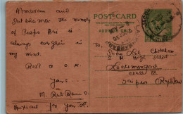 India Postal Stationery 9p To Jaipur - Ansichtskarten