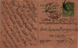 India Postal Stationery 9p Kalbadevi Bombay Cds - Postcards