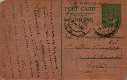 India Postal Stationery 9p To Delhi - Postkaarten