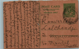 India Postal Stationery 9p To Mandal - Ansichtskarten