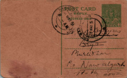 India Postal Stationery 9p To Nawalgarh Subhkaran Santoshkumar - Ansichtskarten