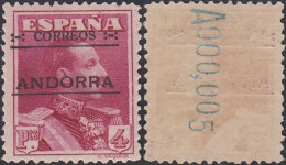 Andorre 1928 - Andorre Espagnole - Timbre Neuf. Yvert Nr.: 11 B. Michel Nr.: 11 B. Bon Centrage ... (EB) AR.02903 - Nuevos