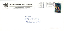 Australia Cover Quoll Pinkerton Security  To Melbourne - Briefe U. Dokumente
