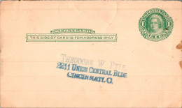 US Postal Stationery 1c Theodore Pyle Cincinnati - 1901-20