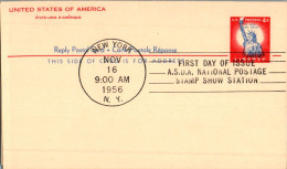 US Postal Stationery 4c Statue Of Liberty New York 1956 - 1941-60