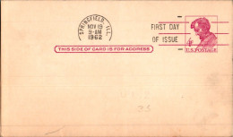 US Postal Stationery 4c Springfield 1962 - 1961-80