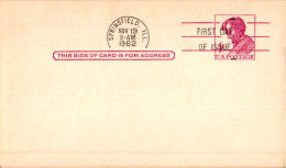 US Postal Stationery 4c Springfield 1962 - 1961-80