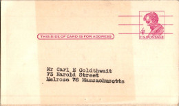 US Postal Stationery 4c To Melrose Mass - 1961-80