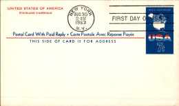 US Postal Stationery 7c New York 1963 - 1961-80