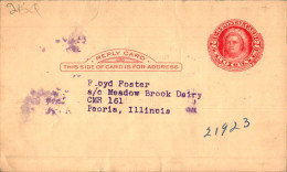 US Postal Stationery 2c To Floyd Foster Peoria Illinois - 1941-60