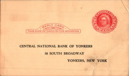 US Postal Stationery 2c Central National Bank Of Yonkers New York - 1941-60