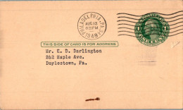US Postal Stationery 1c Philadelphia 1948 To Doylestown Niessen Company - 1941-60