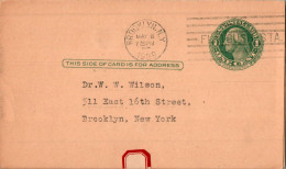 US Postal Stationery 1c Brooklyn NY Humphrey Heating  - 1921-40