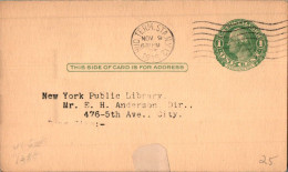 US Postal Stationery 1c Hud Term NY 1925 American Manufacturers Export Associaion - 1921-40
