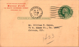 'US Postal Stationery 1c Chicago 1939 Barney Fried Men''s Shop' - 1921-40