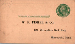 US Postal Stationery 1c To Fisher Minneapolis Minn  - 1921-40