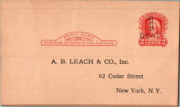 US Postal Stationery 2c Leach New York - 1921-40